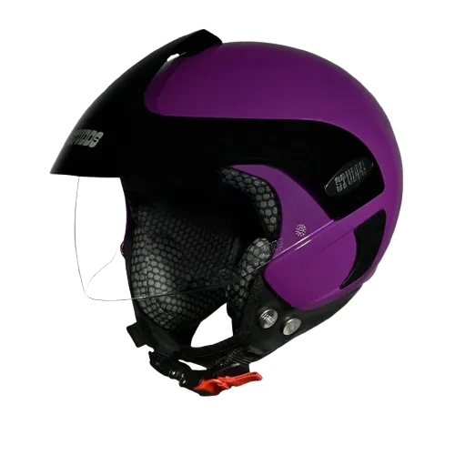 Studds Marshall Kids Purple Half Face Helmet