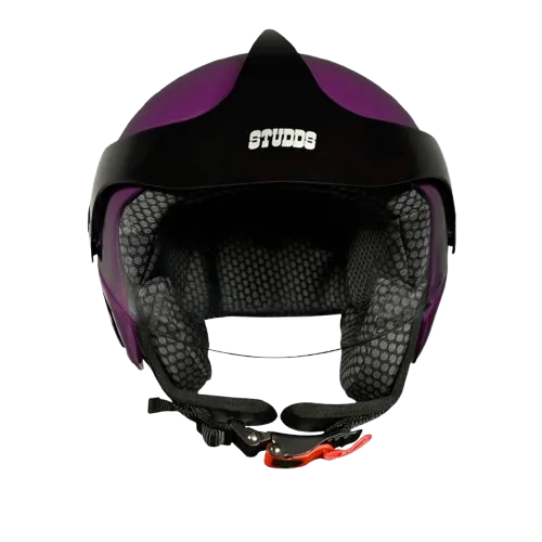 Studds Marshall Kids Purple Half Face Helmet