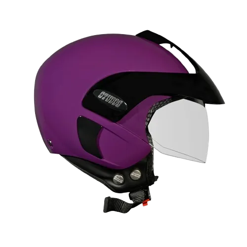Studds Marshall Kids Purple Half Face Helmet