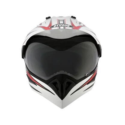 STUDDS Motocross D2 White N2 Or Off Road Helmet