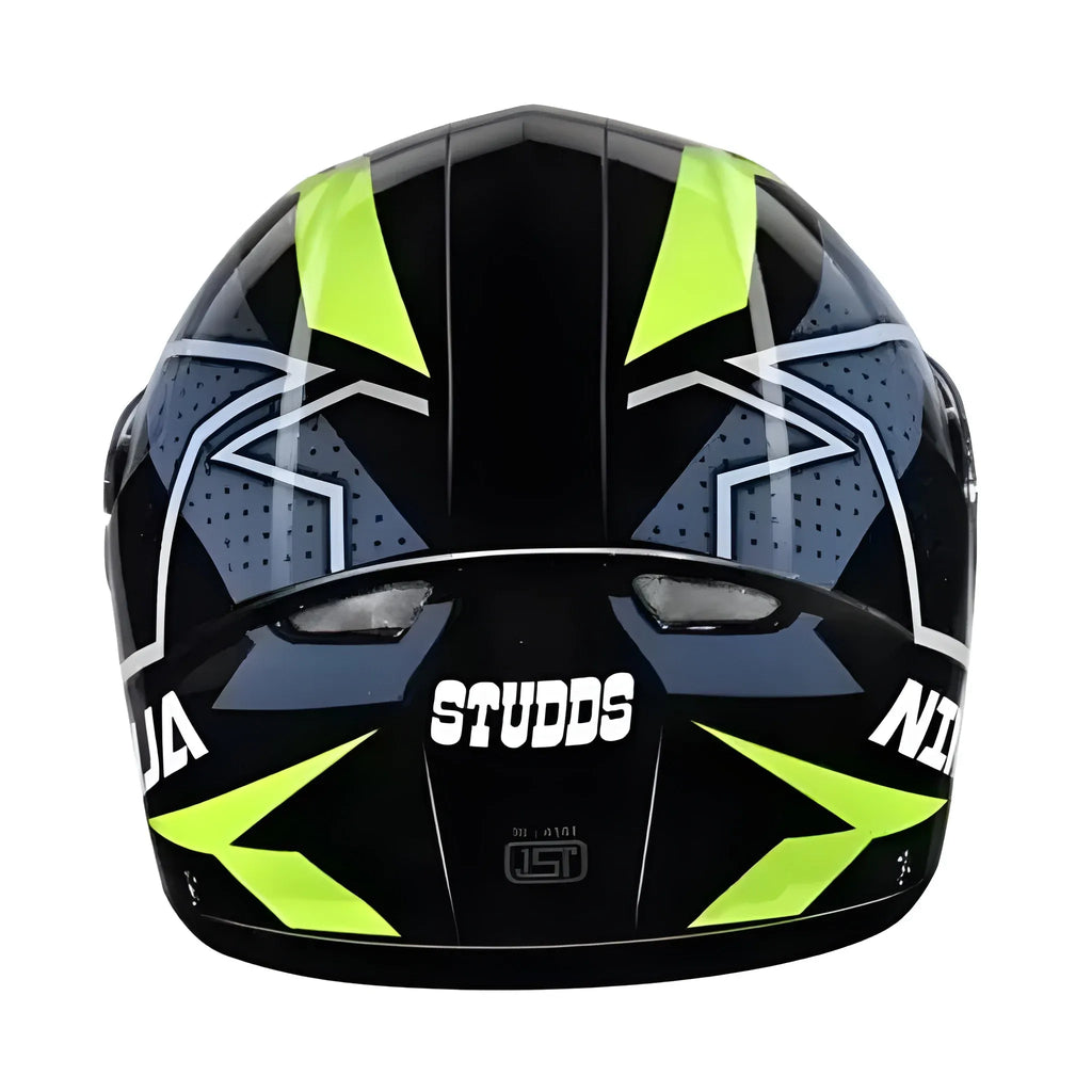 Studds Ninja Elite Super D6 Matt Black N5 Flip Up Helmet