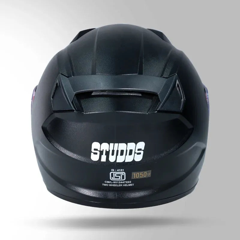 STUDDS Raider Street Black Full Face Helmet