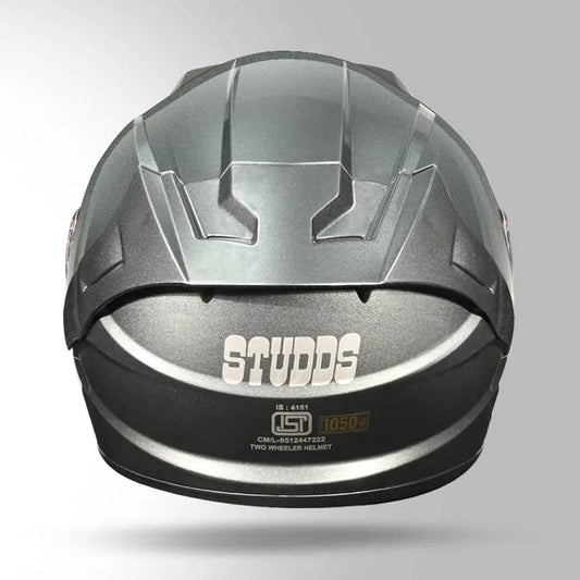 STUDDS Raider Super D1 Grey N1 Full Face Helmet