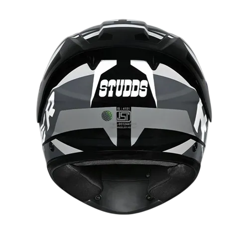 Studds Raider Super D2 Brook Black N6 Full Face Helmet