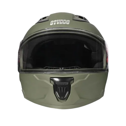 STUDDS Raider Super Military Green Full Face Helmet