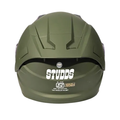 STUDDS Raider Super Military Green Full Face Helmet