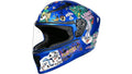 Studds Raider Youth Looney Tunes Edition Flame Blue Purple Green Full Face Helmet