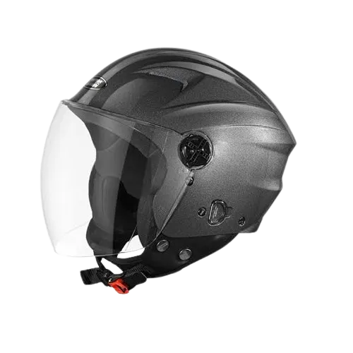 Studds Ray Super Matt Gun Grey Half Face Helmet