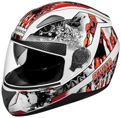 STUDDS Shifter D7 White N10 Full Face Helmet