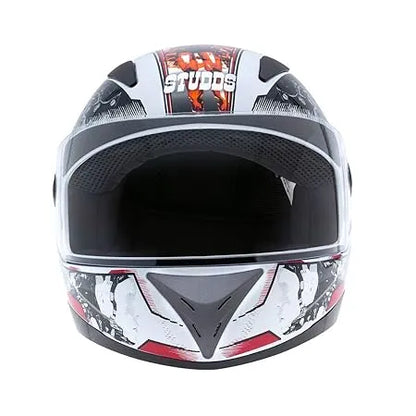 STUDDS Shifter D7 White N10 Full Face Helmet