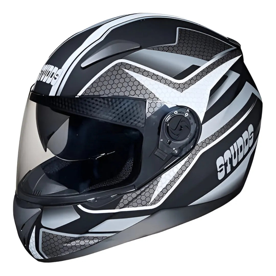 STUDDS Shifter D8 Matt Black N4 Full Face Helmet