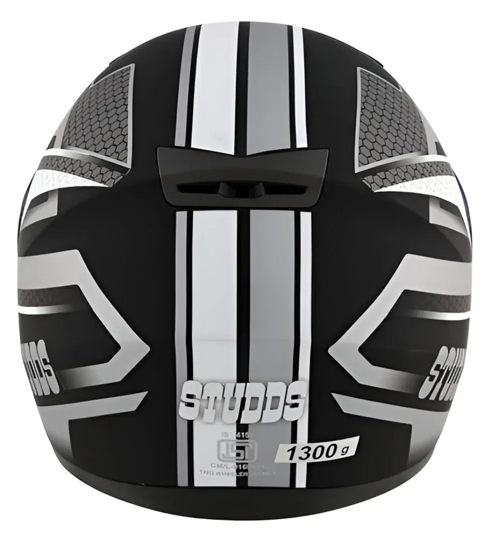 STUDDS Shifter D8 Matt Black N4 Full Face Helmet