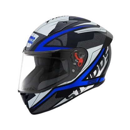 Studds Thunder Communication Black Blue Full Face Helmet