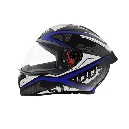Studds Thunder Communication Black Blue Full Face Helmet