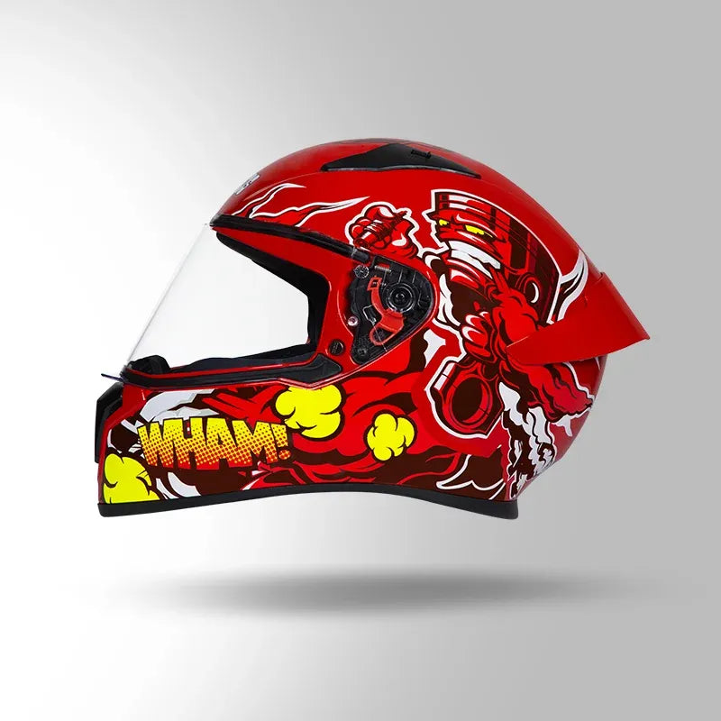 STUDDS Thunder D10 Red N2 Full Face Helmet