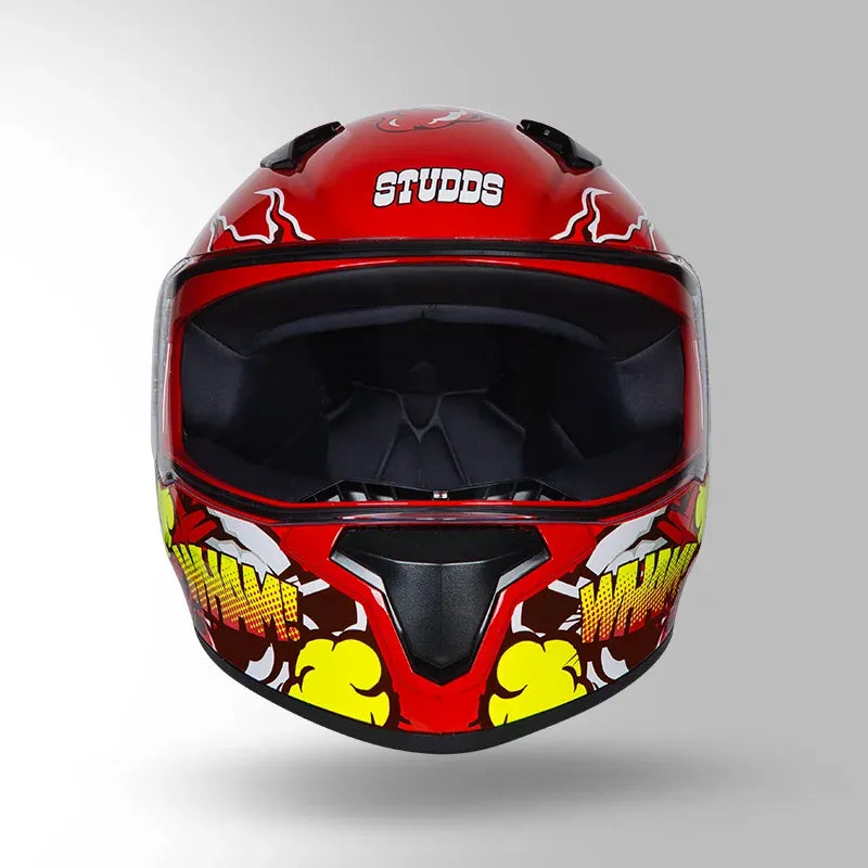 STUDDS Thunder D10 Red N2 Full Face Helmet