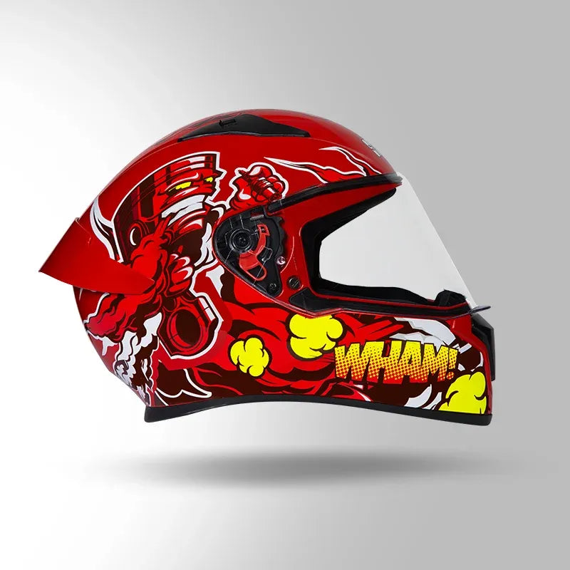 STUDDS Thunder D10 Red N2 Full Face Helmet