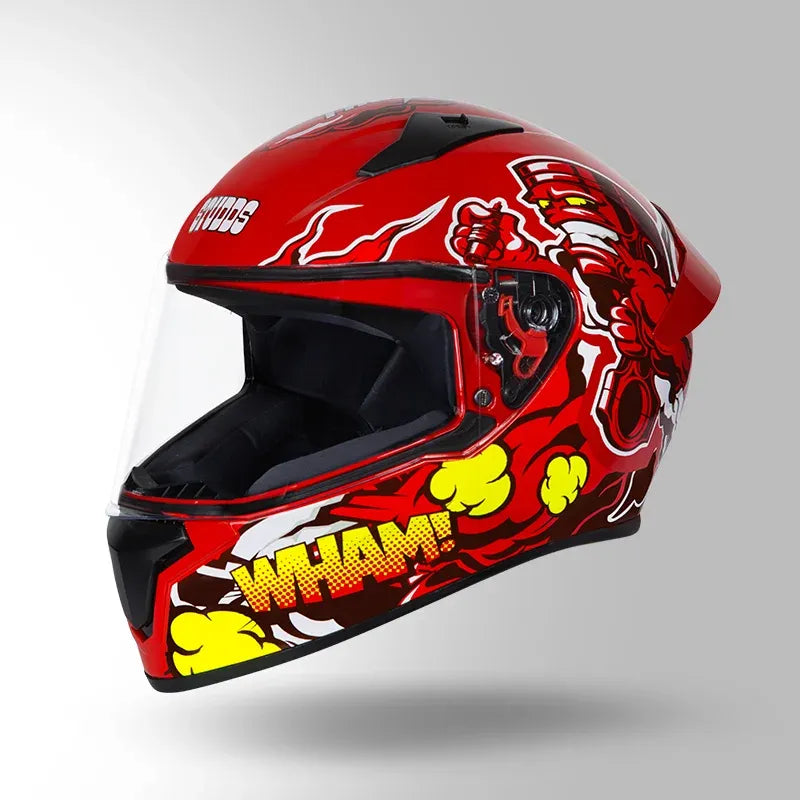 STUDDS Thunder D10 Red N2 Full Face Helmet