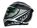 STUDDS Thunder D4 Black Grey N6 Bluetooth Full Face Helmet