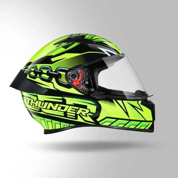STUDDS Thunder D5 Black Green N5 Full Face Helmet