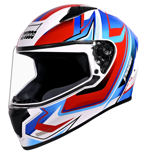 STUDDS Thunder D9 Flash White N1 Full Face Helmet