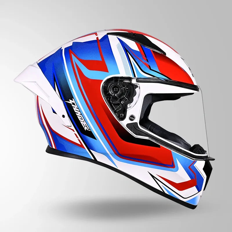 STUDDS Thunder D9 Flash White N1 Full Face Helmet