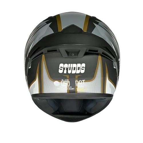 Studds Thunder D9 Matt Black N12 Full Face Helmet