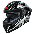 Studds Thunder Fenix BLACK CHRYSTAL N6 Full Face Helmet