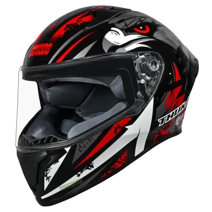 Studds Thunder Fenix Matt Black Grey N2 Full Face Helmet