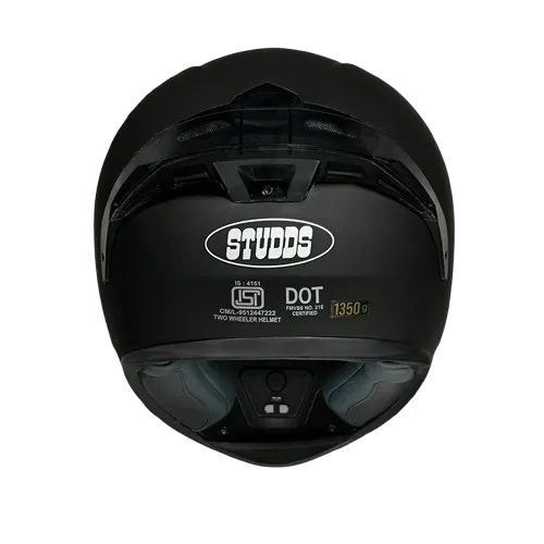 STUDDS Thunder Matt Black Full Face Helmet