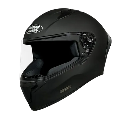 STUDDS Thunder Matt Black Smoky Spoiler Full Face Helmet