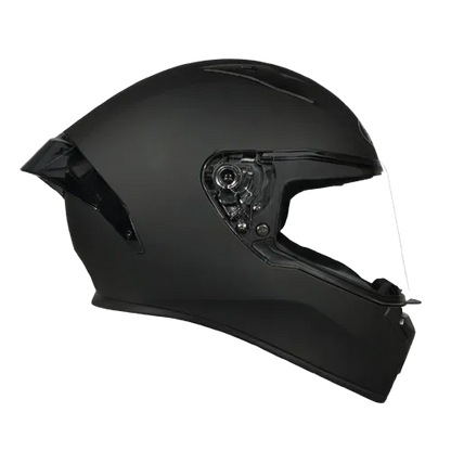 STUDDS Thunder Matt Black Smoky Spoiler Full Face Helmet