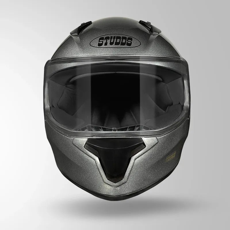 STUDDS Thunder Smoky Sp Gun Grey Full Face Helmet