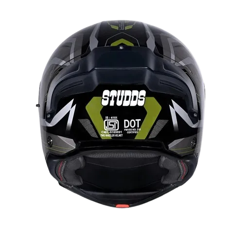 STUDDS Trooper D3 Black N3 Full Face Helmet