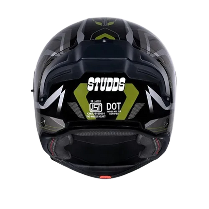 STUDDS Trooper D3 Black N3 Full Face Helmet