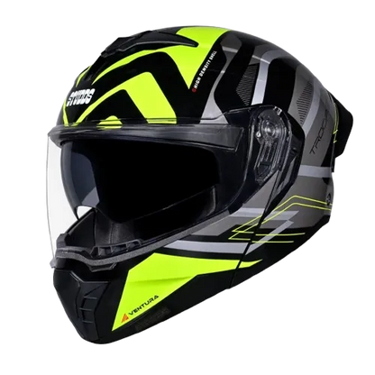 STUDDS Trooper D3 Black N5 Flip Up Helmet