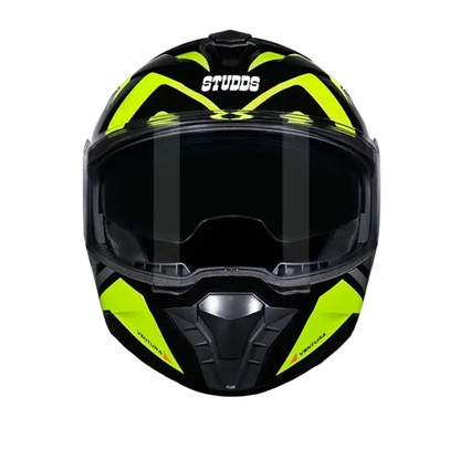 STUDDS Trooper D3 Black N5 Flip Up Helmet