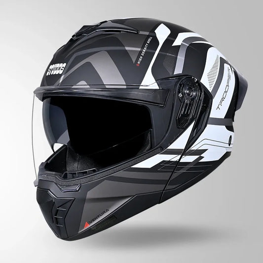 Studds Trooper D3 Matt Black N10 Full Face Helmet