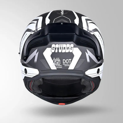 Studds Trooper D3 Matt Black N10 Full Face Helmet