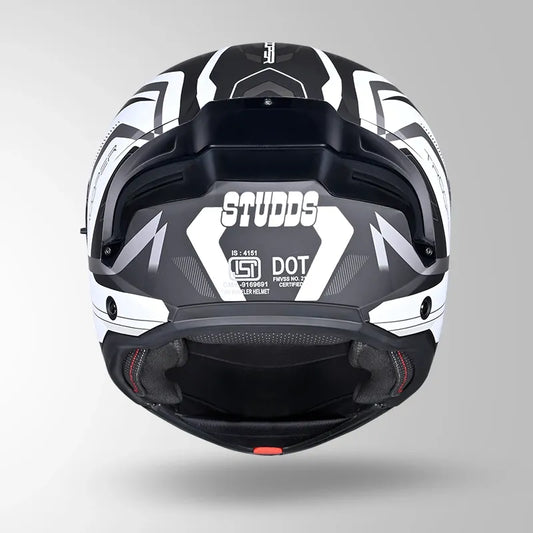 Studds Trooper D3 Matt Black N10 Full Face Helmet