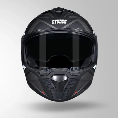 Studds Trooper D3 Matt Black N10 Full Face Helmet