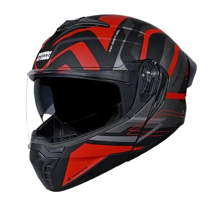 Studds Trooper D3 Matt Black N2 Flip Up Helmet