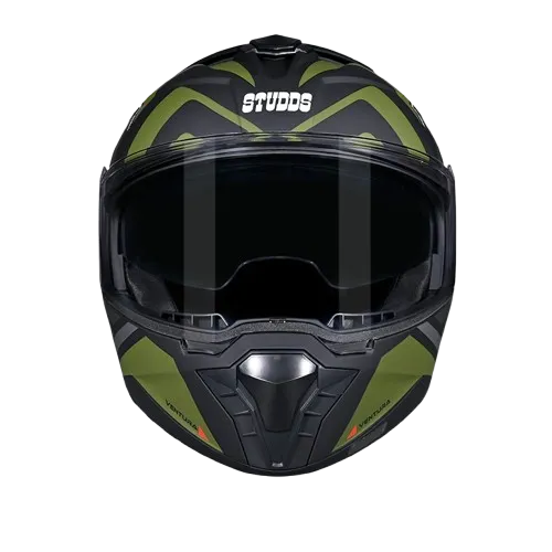 Studds Trooper D3 Matt Black N3 Flip Up Helmet
