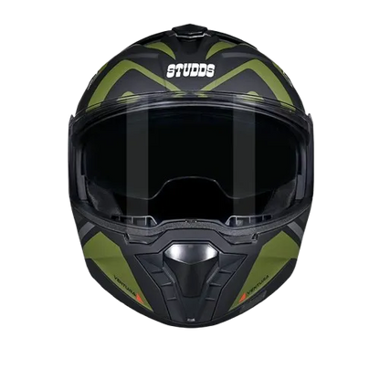 Studds Trooper D3 Matt Black N3 Flip Up Helmet