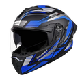 Studds Trooper D4 Race Matt Black Gray N1 Full Face Helmet