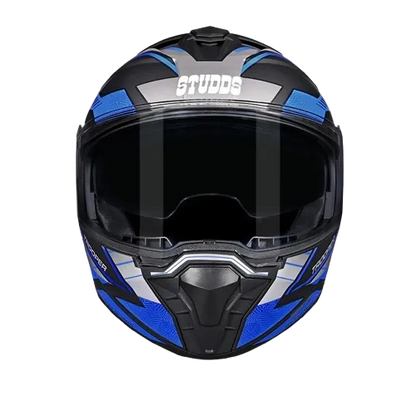 Studds Trooper D4 Race Matt Black Gray N1 Full Face Helmet