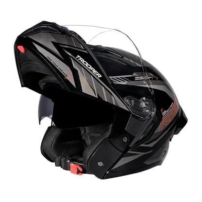 Studds Trooper Race D4 Black Orange N4 Full Face Helmet