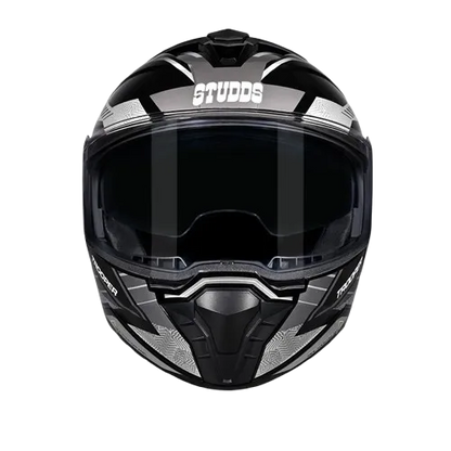 Studds Trooper Race D4 Black Yellow N4 Flip Up Helmet