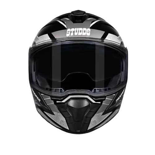 Studds Trooper Race D4 Black Yellow N4 Flip Up Helmet
