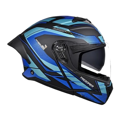 Studds Trooper Race D4 Matt Black N1 Flip up Helmet